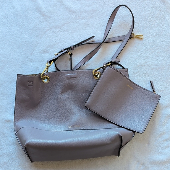 Calvin Klein lavender reversible Sonoma tote bag (NWOT) - Picture 1 of 4